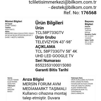 Mersin Media Markt Forum Şubesi