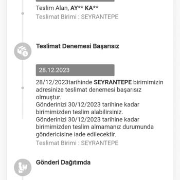 MNG Kargoyla Gelmeyen Kargo Mağduriyeti