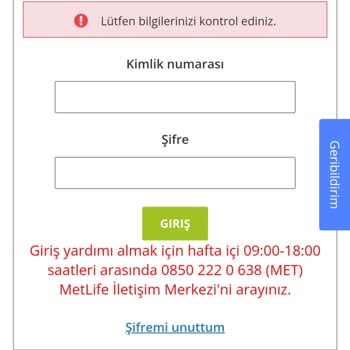 Metlife Giriş Sorunu: Şifre Hatasi Ve Kullanıcı Tepkisi