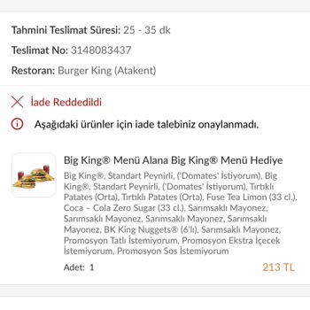 Trendyol Yemek Trendyol Kuryesinin Yanlış Getirdiği Ürün Ve İade Edilmeyen Para!