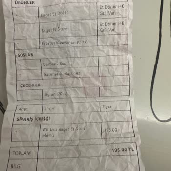 Usta Dönerci Eksik Ürün Teslimi Ve İlgisiz Müşteri Hizmetleri