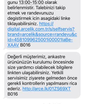 Arçelik Ümraniye İstiklal Servis Sorunu
