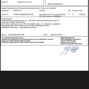 Enpara EFT Karmaşası Ve Çözümsüzlük!