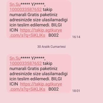 Gratis Kapıma Kadar Gelip Zilimi Çalmayan AGT Kuryesi