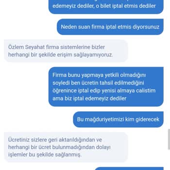 Obilet Seyahat Acentesi Ve Online Bilet Platformunun Hizmet Mağduriyeti