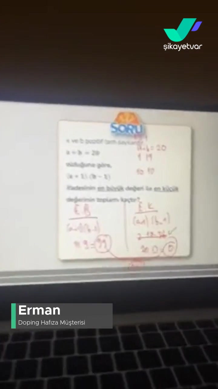 Doping Hafıza Yanlış Soru Çözüm Videoları videonun kapak resmi