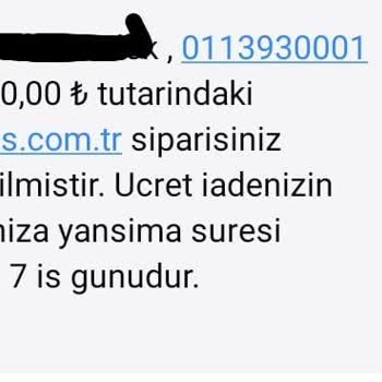 Watsons Sebepsiz İptal Edilen Ürünler