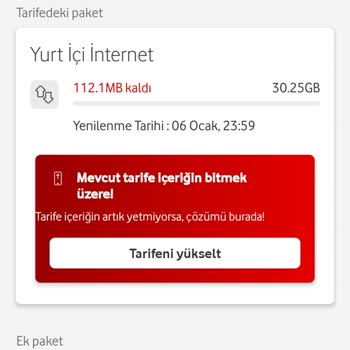 Vodafone Paket Bitmediği Halde 5 Dakika İçinde 3 Aşım Paketi Devreye Girdi!