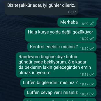 Dijital Kurye Kurye Randevu Verilen Tarihte Gelmedi Ve Firma İle İletişim Kuramadım