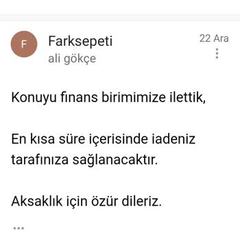 Farksepeti.com Online Alışverişte Yaşanan Ürün Ve İade Sorunları