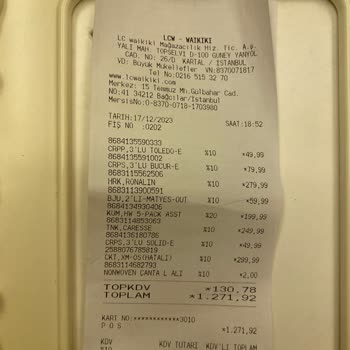 LCW Ürünü Eksik Vermesi