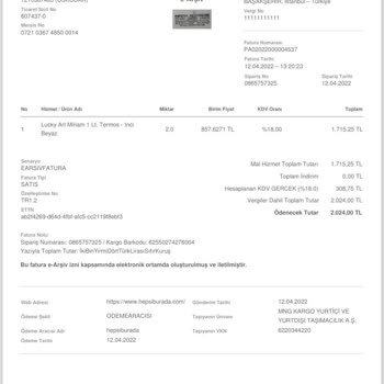 Lucky Art Termos Ağzından Çay Akıtıyor