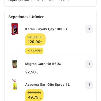 Migros Siparişim 9 Saatte Hazırlanamadı