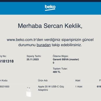 Beko Online Üzerinden Alınan Ürün Teslim Edilmedi İptal Sağlanmadı