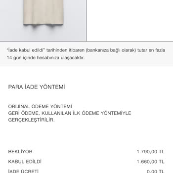 Zara İade Ürünü Kabul Etmiyor Ve Bekletiyor
