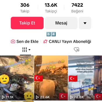 TikTok'ta Tehdit Edici Sahte Asker Hesabı
