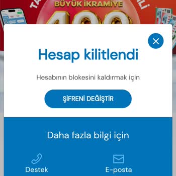 Milli Piyango Online Hesabınız Kitlenmiştir