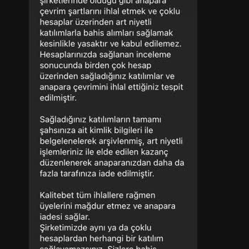 Kalitebet 50 K Bakiyeyi Silip Hesabı Kapattı