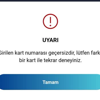 Paycell Kart Numarası Geçersizdir