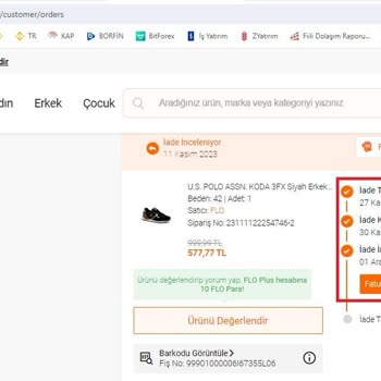 Nine West Belirtilen Sürede İade Yapılmaması