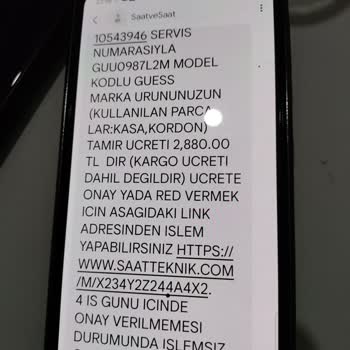Saat & Saat Garanti Kapsamında Hizmet Sorunu