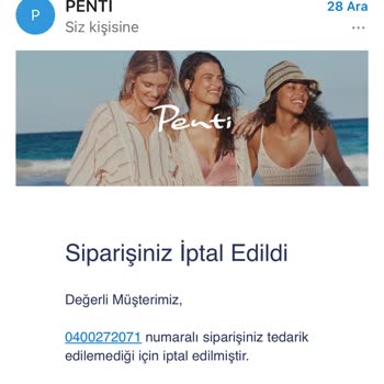 Penti Kampanya Yapıyor Ama Stok Hatası Deyip Ürünleri İptal Ediyor!