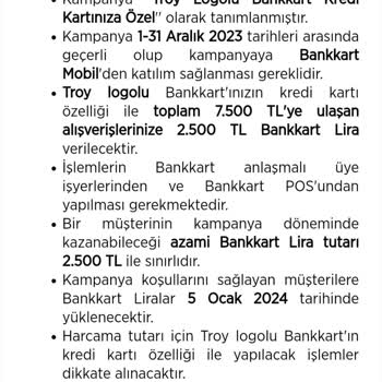 Ziraat Bankası Troy Kart Puan Oyunu!
