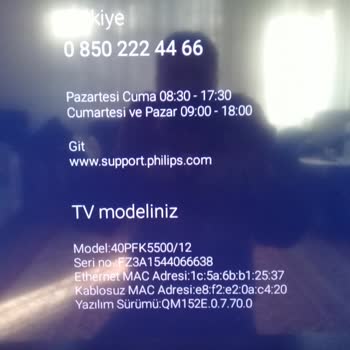 Philips TV Google Hesap Açılmıyor
