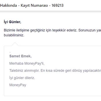 MoneyPay Hesabı Blokeliyor, Paramı Da Geri Vermiyor!