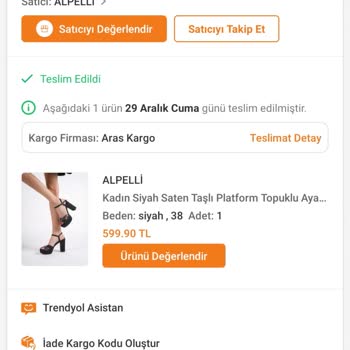 Aras Kargo Siparişim Teslim Edilmemesine Rağmen Teslim Edildi Diye İşaretlenmiş?