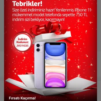 Vodafone Yenilenmiş İphone 11 Satın Alma Kodu