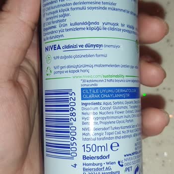 Nivea Lotus Çiçeği Yüz Temizleme Köpüğü