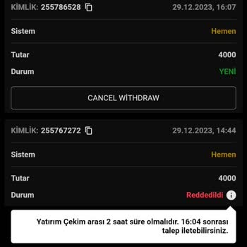 Seabahis Para Çekimi Sorunu