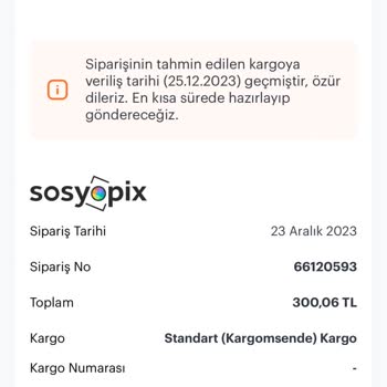 Sosyopix Yılbaşı Hediyesini 10 Günde Yollayamadı
