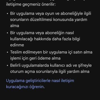 Google Play Mobil Uygulama Aboneliği İptali Sonrası İade Sorunu