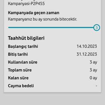 Vodafone 12 Aylık Taahhüt 3 Ayın Sonunda Sormadan İptal Edildi