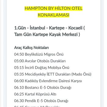 Gezinoloji Yılbaşı Turu Hayal Kırıklığı