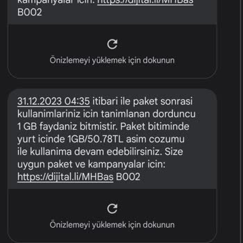 Turkcell İnternet Paketi Tükenmesi Sorunu
