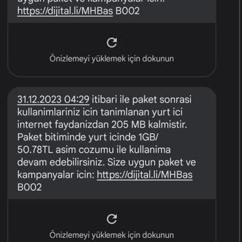 Turkcell İnternet Paketi Tükenmesi Sorunu