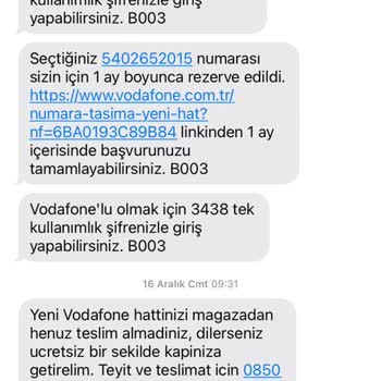 Vodafone Hattın Aktivasyon Süreciyle İlgili Yaşanan Sorunlar