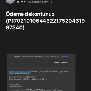 Galaxy Wawe Ürün Teslimatı