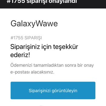 Galaxy Wawe Ürün Teslimatı