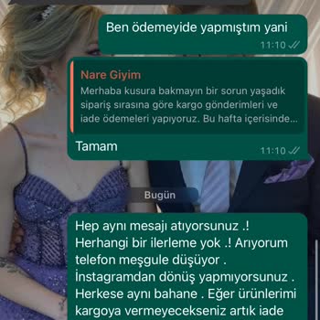 Nare Giyim İade İstiyorum.! İnsanlarla Dalga Geçiyorlar