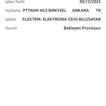 Epttavm Hasar Sorgusu İçin Karttan Para Çekiyor Ama Sonucu Göstermiyor