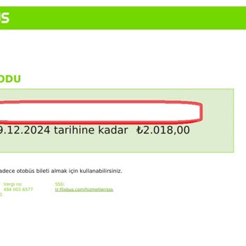 Kamil Koç-flixbus Bilet İptalinde Ücret İadesi Yerine Kupon Verilmesi