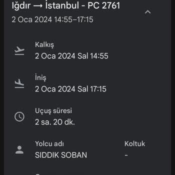 Pegasus Paramın İadesini İstiyorum