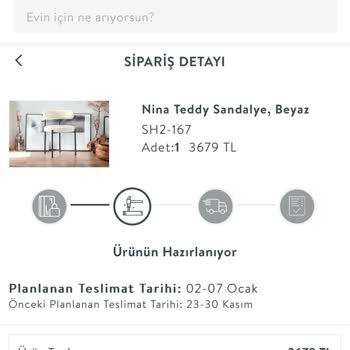 Vivense Ürün Aylardır Gelmedi