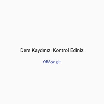 Atatürk Üniversitesi AÖF Ders Kaydınızı Kontrol Edin Uyarısı