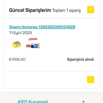 A101 Online Tiamod Şikayet