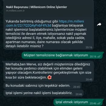 Millenicom Abonelik İptali Yapamıyorum.